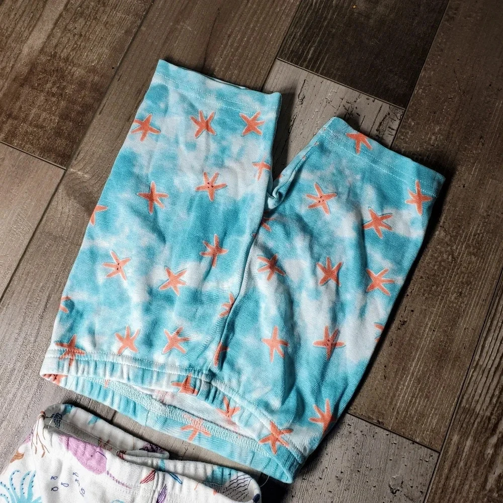 NWT Carter's Girls Size 4T Ocean Mermaid Pajama Bottoms Bundle